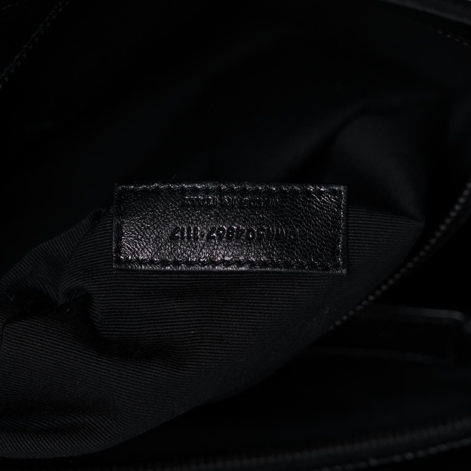 Saint Laurent Crinkled Calfskin Matelasse Monogram Large Niki Shopping Tote Bag Black 8 of 12