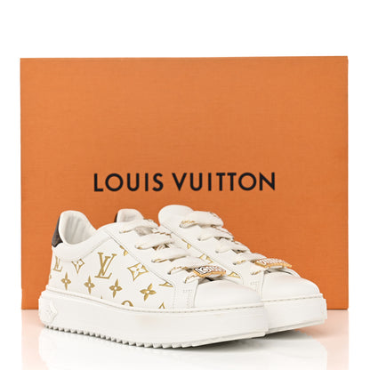 Louis Vuitton Monogram Time Out Sneakers 38 Gold 9 of 9