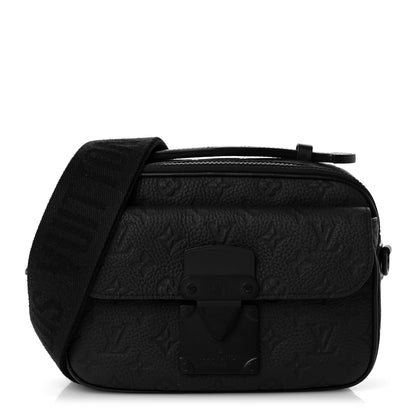 Louis Vuitton Taurillon Monogram S Lock Messenger Black 1 of 12