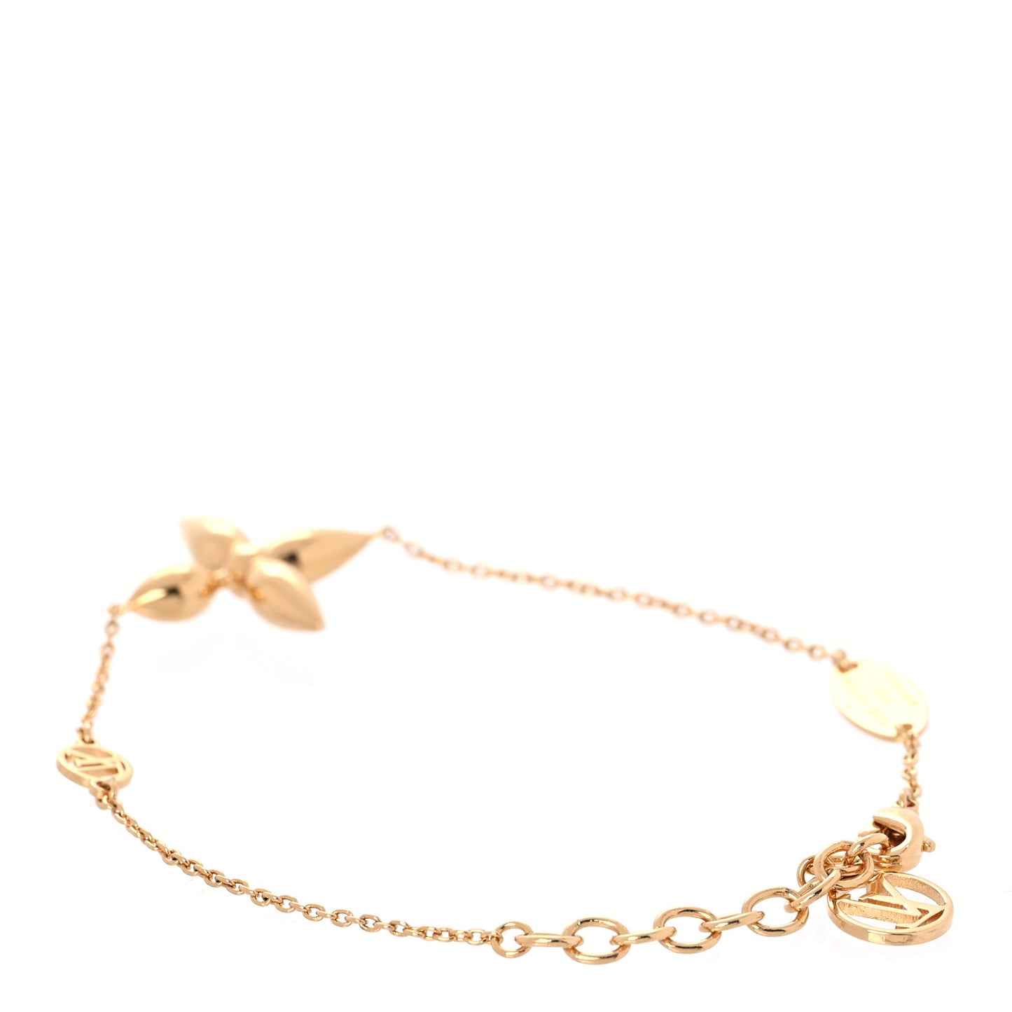 Metal Louisette Charm Bracelet Gold