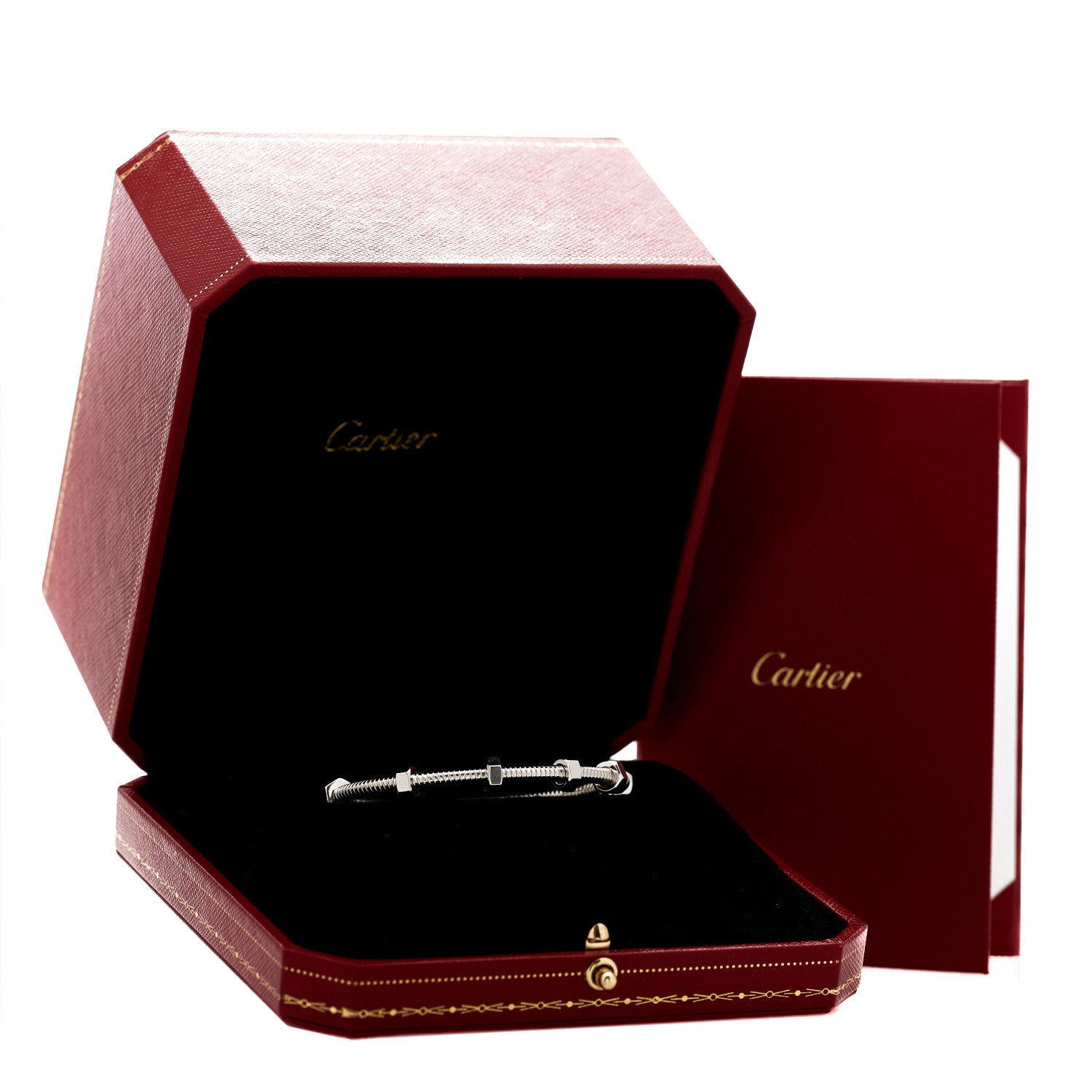 Cartier 18K White Gold Ecrou de Cartier Bracelet 16 4 of 5