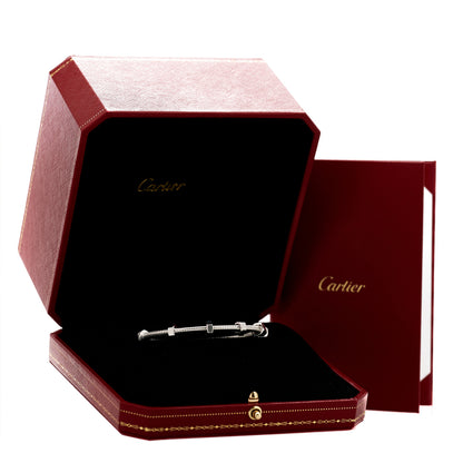 Cartier 18K White Gold Ecrou de Cartier Bracelet 16 4 of 5