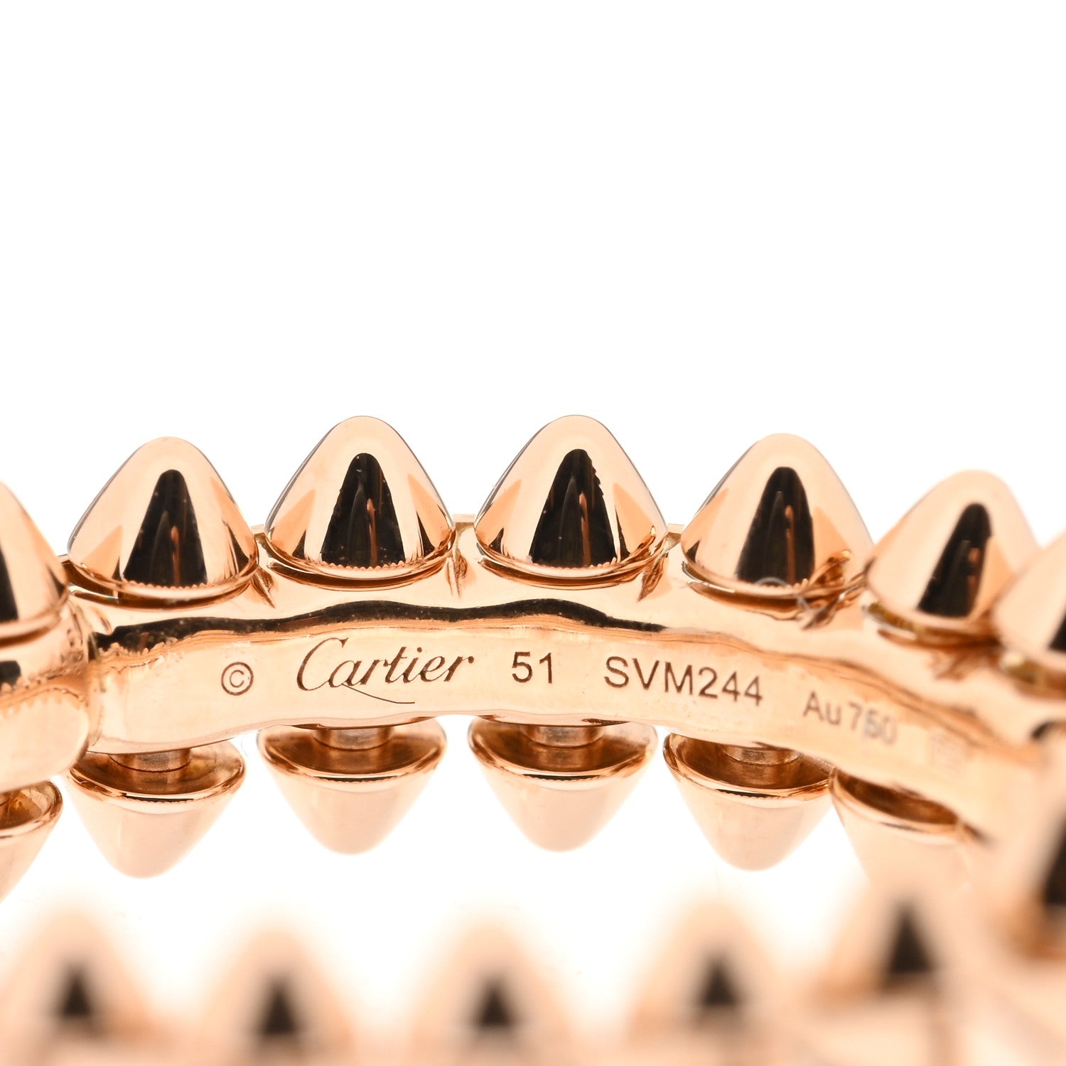 Cartier 18K Pink Gold SM Clash De Cartier Ring 51 5.75 3 of 4