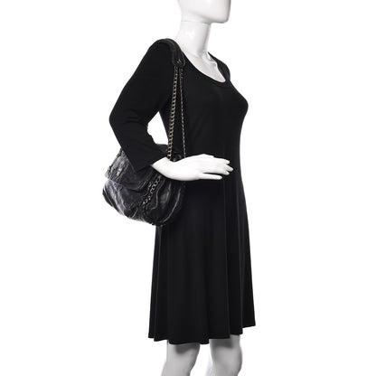 MCM Lambskin Flap Bag Black 2 of 12