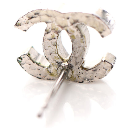 Chanel CC Earrings Silver 4 of 5