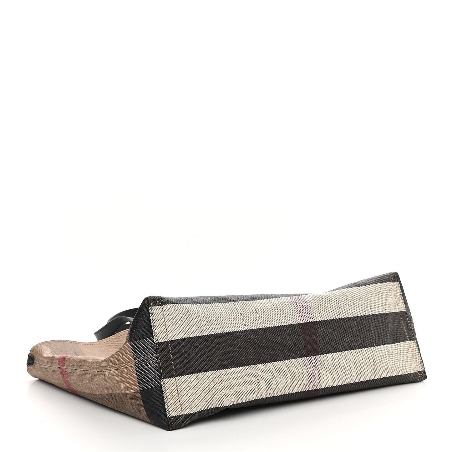 Coated Canvas Mega Check Medium Doodle Tote Black