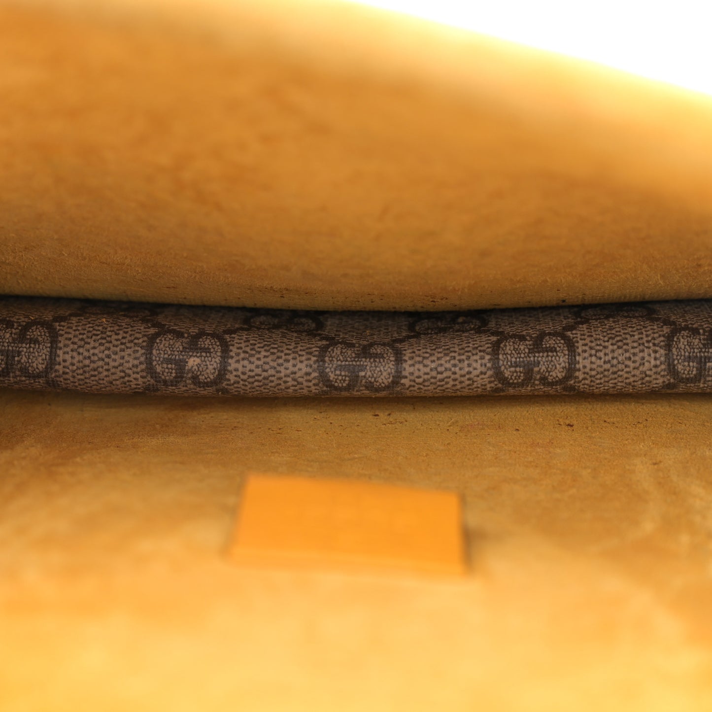 GG Supreme Monogram Mini Dionysus Shoulder Bag Yellow