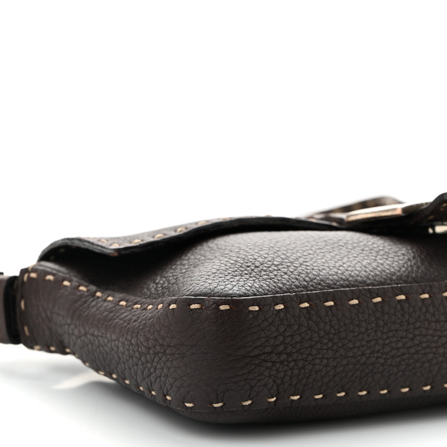 Fendi Cuoio Romano Selleria Baguette Testa di Moro 7 of 8