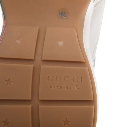 Gucci Calfskin Web Printed Mens Rhyton Sneakers 9.5 Mystic White 8 of 10