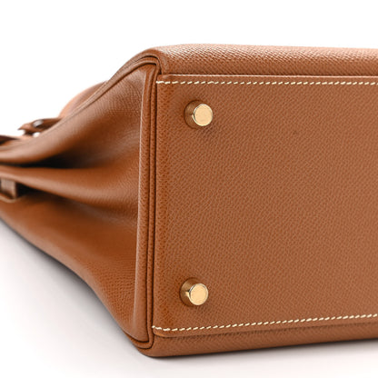 Hermes Courchevel Kelly Retourne 32 Gold 9 of 12