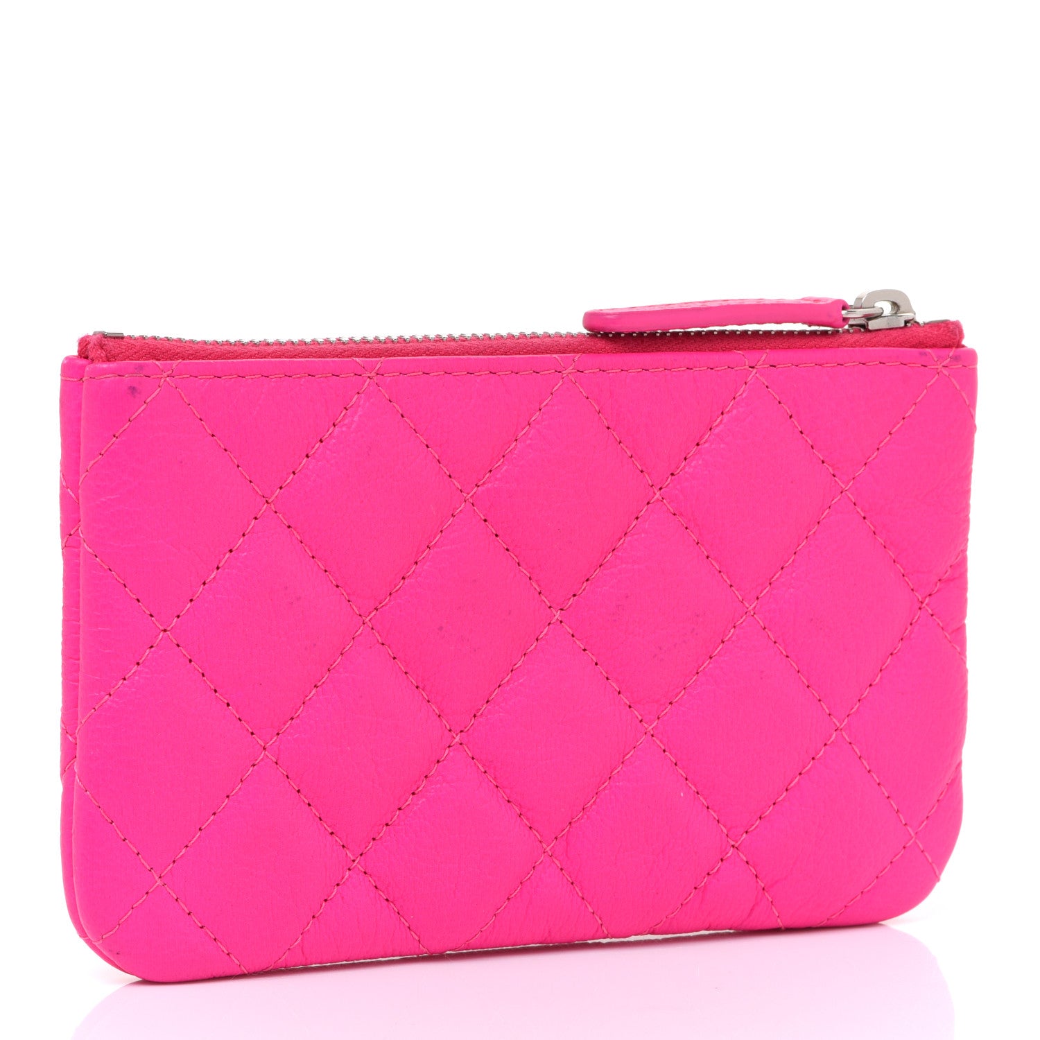 Chanel Goatskin Quilted Small Reissue Cosmetic Case Pink 3 of 8