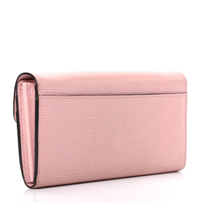 Louis Vuitton Epi Sarah Wallet NM Rose Ballerine 3 of 7