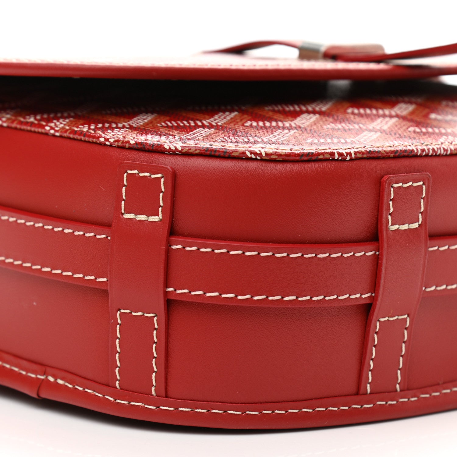 Goyard Goyardine Belvedere II PM Messenger Bag Red 8 of 9
