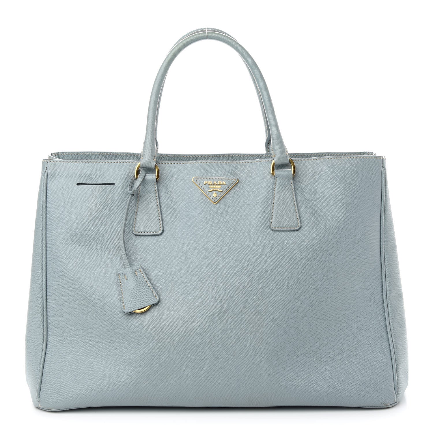 Prada Saffiano Lux Large Tote Lago 1 of 11