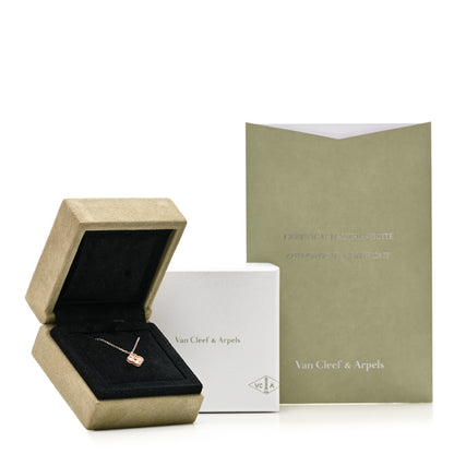 Van Cleef & Arpels 18K Rose Gold Sweet Alhambra Pendant Necklace 6 of 6