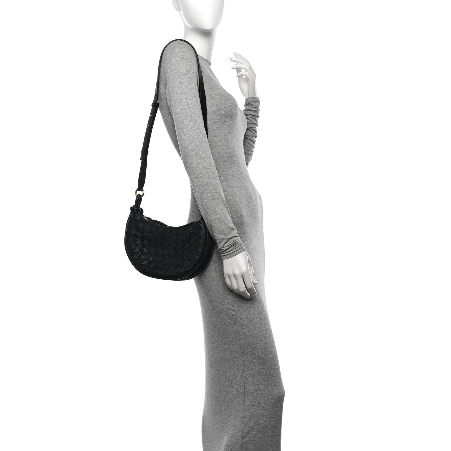 Nappa Intrecciato Small Gemelli Multipocket Bag Black