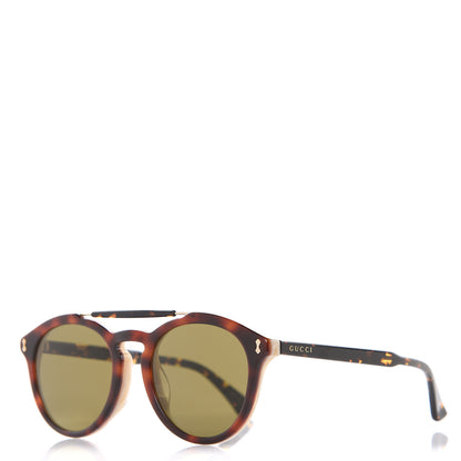 Gucci Round Avana Sunglasses GG0124SA Tortoise 1 of 8