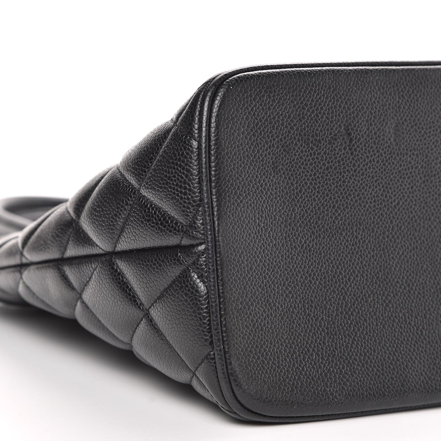Caviar Quilted Medallion Tote Black