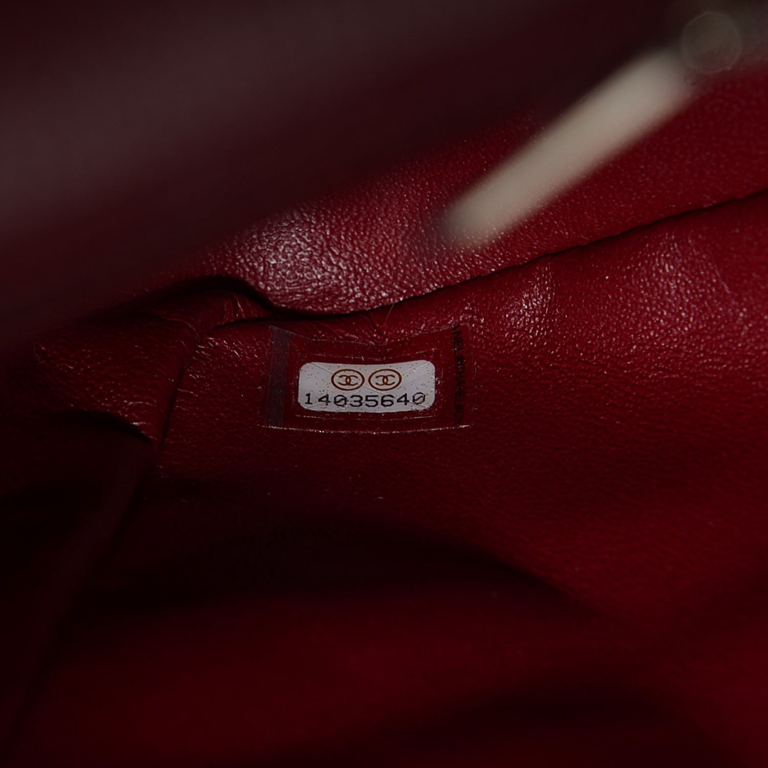 Chanel Caviar Jumbo Single Flap Dark Red 6 of 16