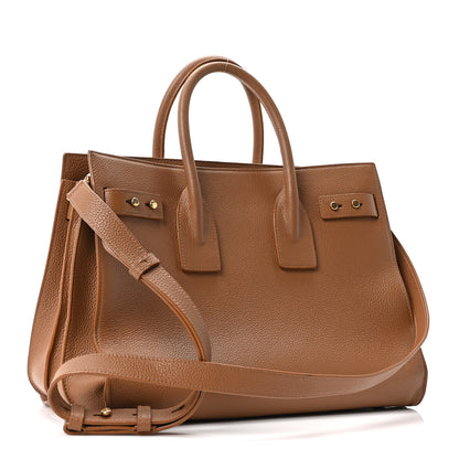 Saint Laurent Grained Calfskin Small Supple Sac De Jour Cinnamon 3 of 10