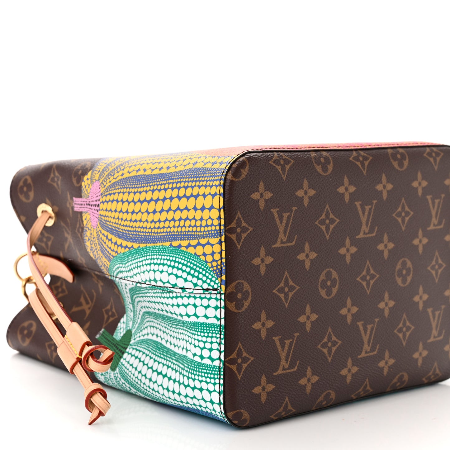 LV X YK Monogram Kusama Pumpkin Neonoe MM