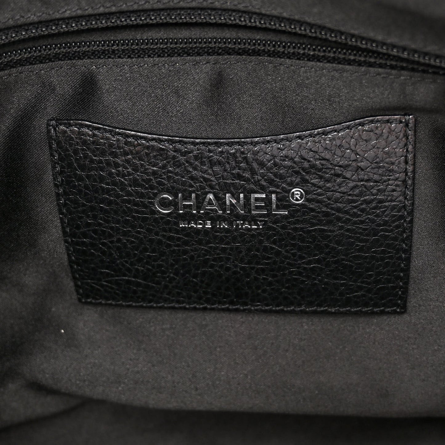 Glazed Calfskin Large On The Road Tote Black