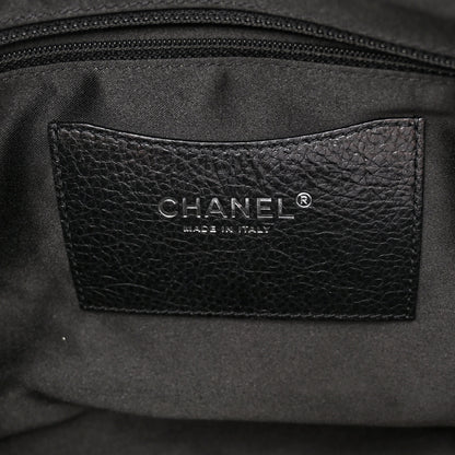 Chanel Glazed Calfskin Large On The Road Tote Black 7 of 12