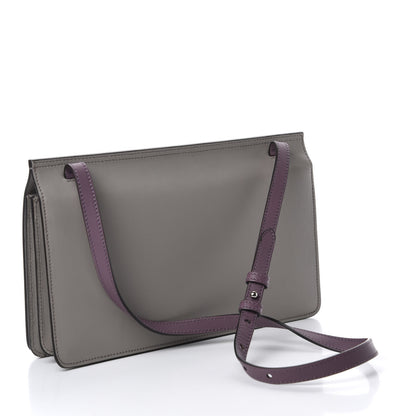 Gucci Calfskin Lady Bamboo Shoulder Bag Grey 3 of 10