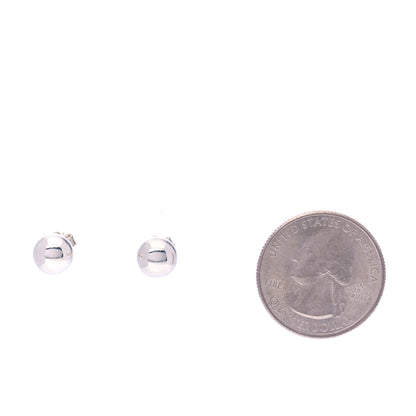 Tiffany Sterling Silver 8mm HardWear Ball Earrings 2 of 5