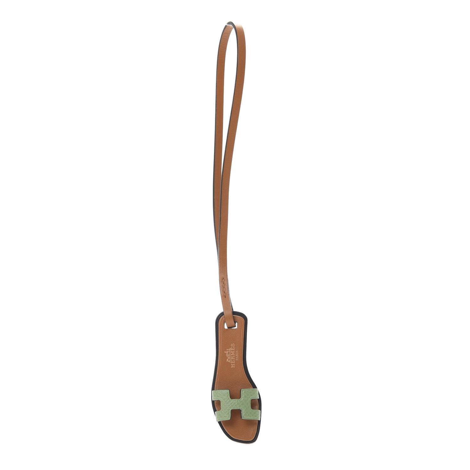 Hermes Epsom Butler Calfskin Hunter Oran Nano Bag Charm Sable Vert Criquet 1 of 5