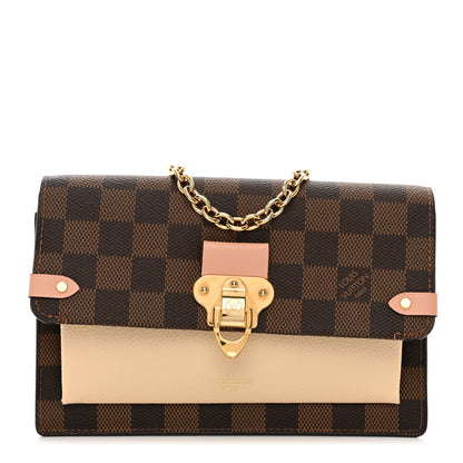 Louis Vuitton Damier Ebene Vavin Chain Wallet Creme 1 of 10