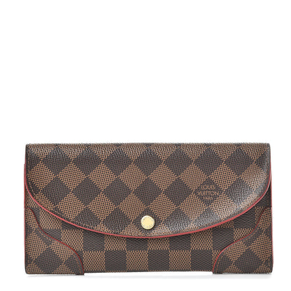 Louis Vuitton Damier Ebene Caissa Wallet Cherry 1 of 12