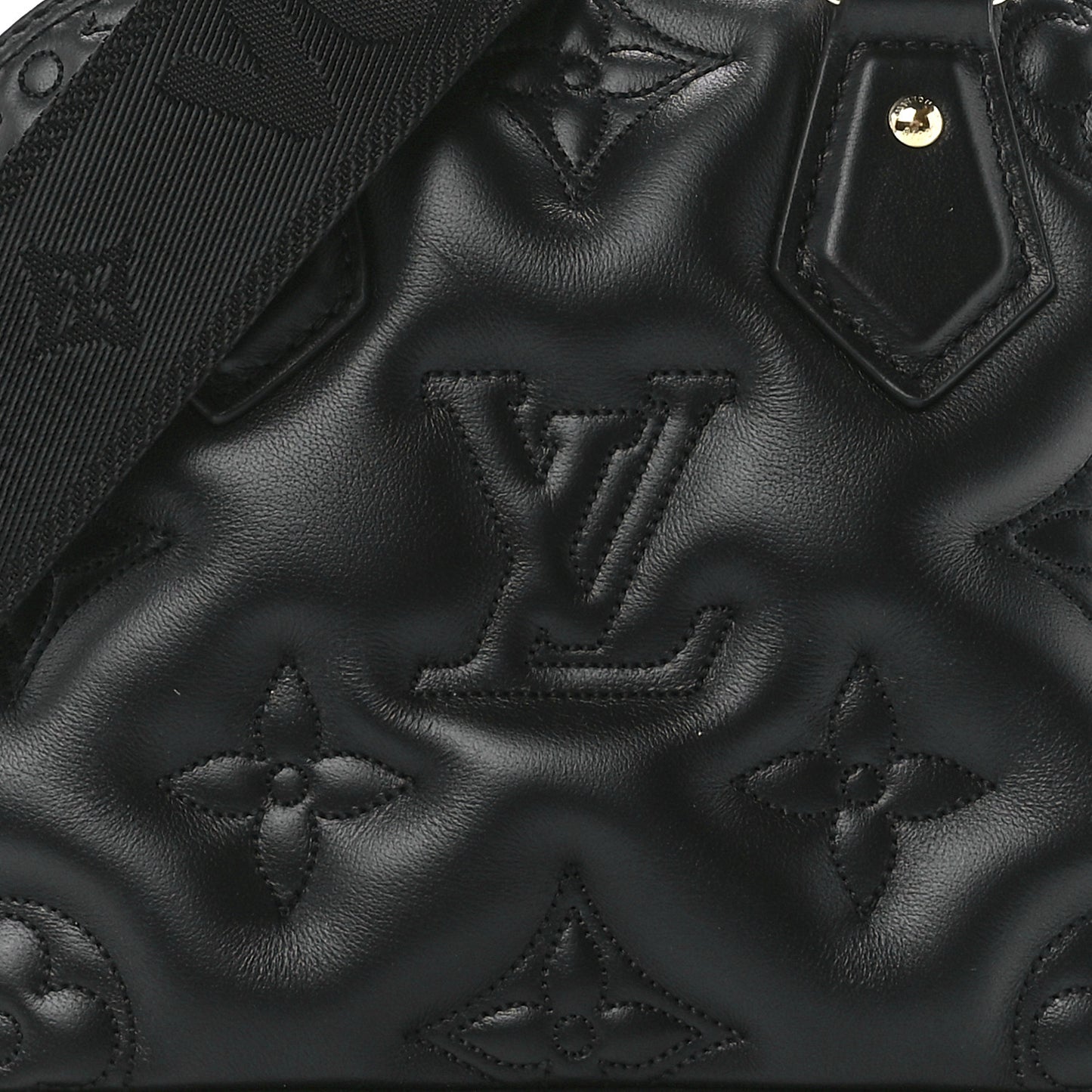 Calfskin Bubblegram Alma BB Black