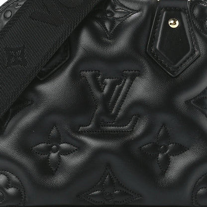 Louis Vuitton Calfskin Bubblegram Alma BB Black 7 of 10