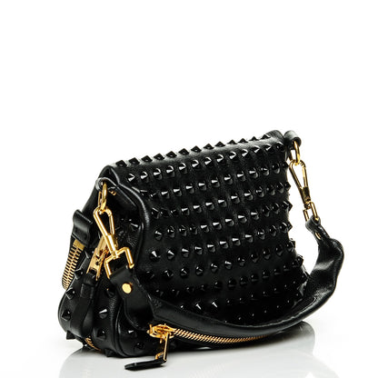 Tom Ford Pebbled Calfskin Jennifer Studded Medium Crossbody Black 3 of 6