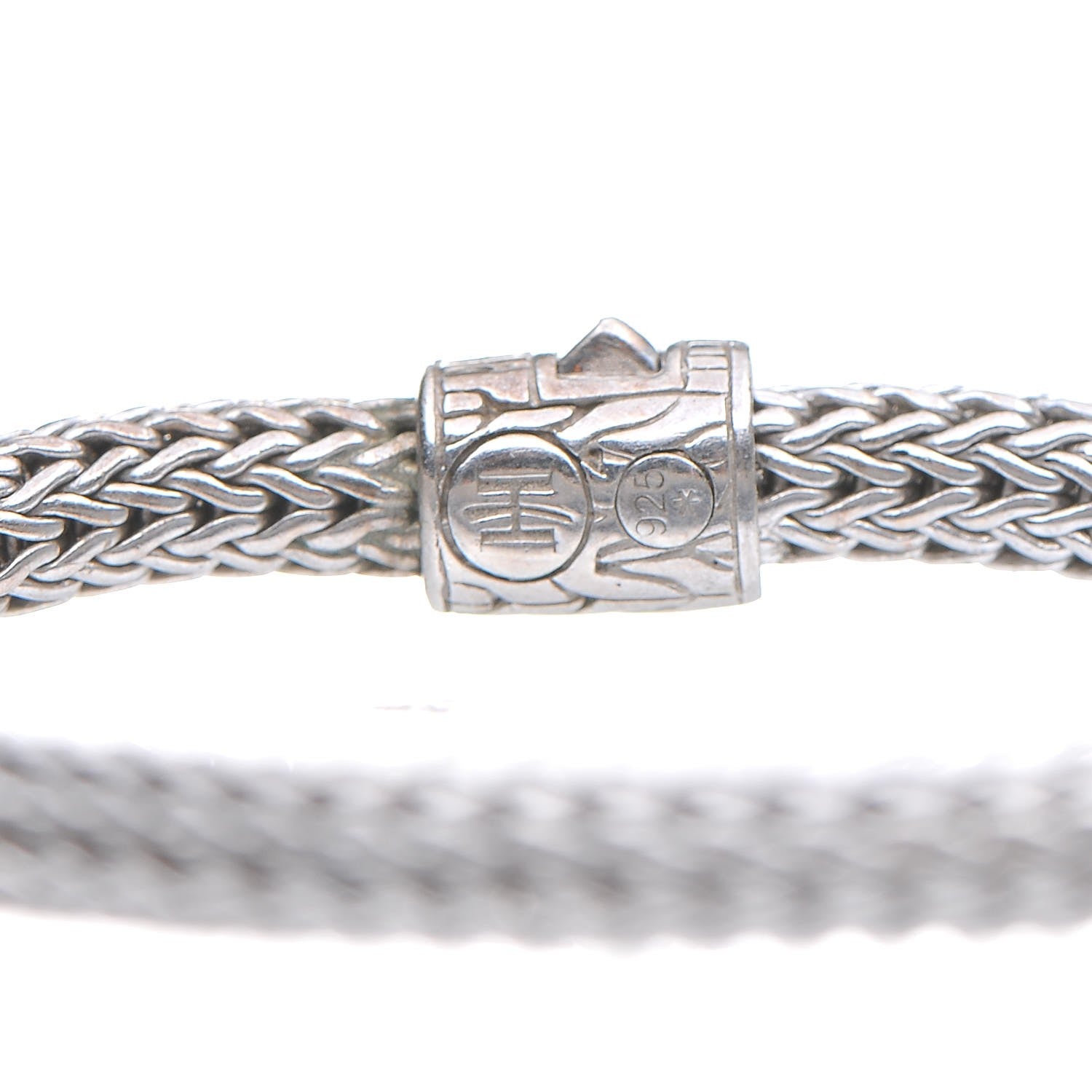 John Hardy Sterling Silver Diamond Classic Chain Bracelet M 5 of 5