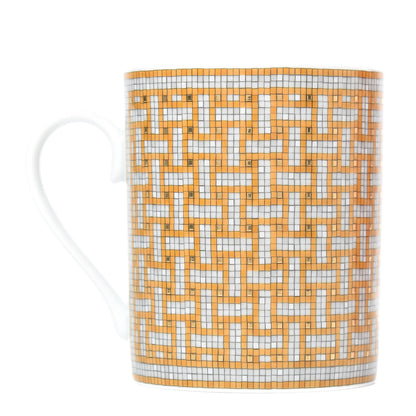Hermes Porcelain Mosaique au 24 Mug Gold 1 of 4