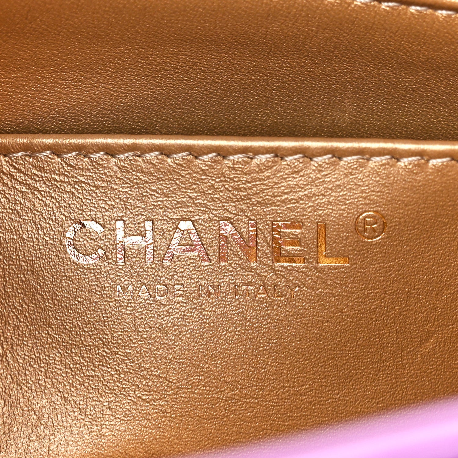 Chanel Lambskin Quilted Mini Pearl Crush Flap Purple 6 of 11