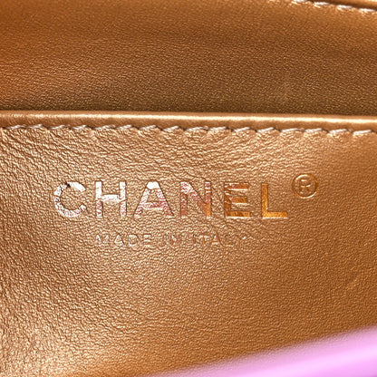 Chanel Lambskin Quilted Mini Pearl Crush Flap Purple 6 of 11