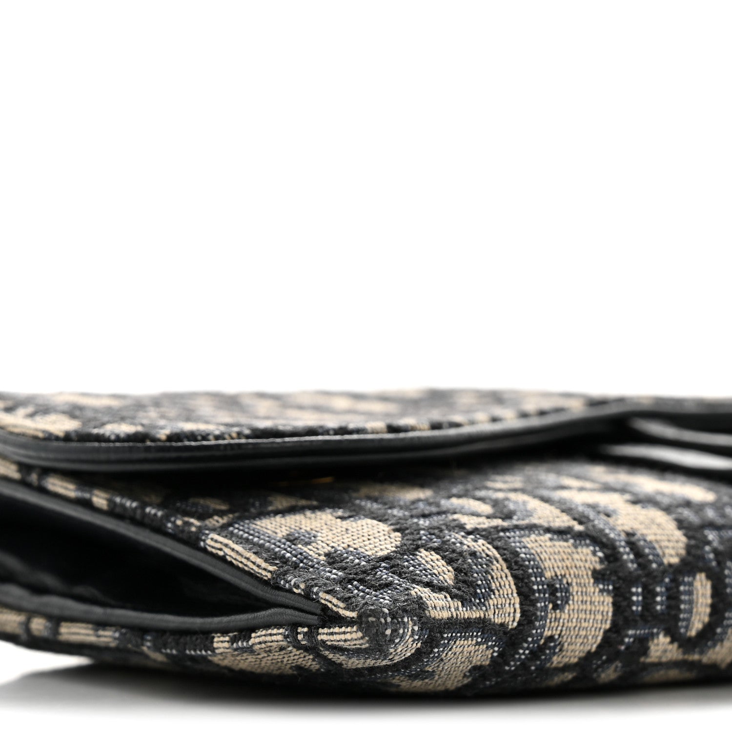 Christian Dior Oblique Saddle Chain Long Wallet Blue 10 of 15