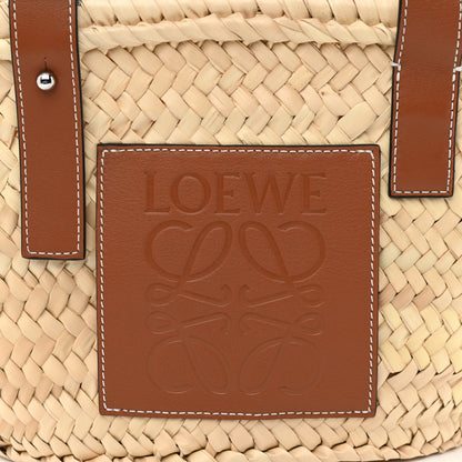 Loewe Raffia Small Basket Tote Bag Natural Tan 8 of 10