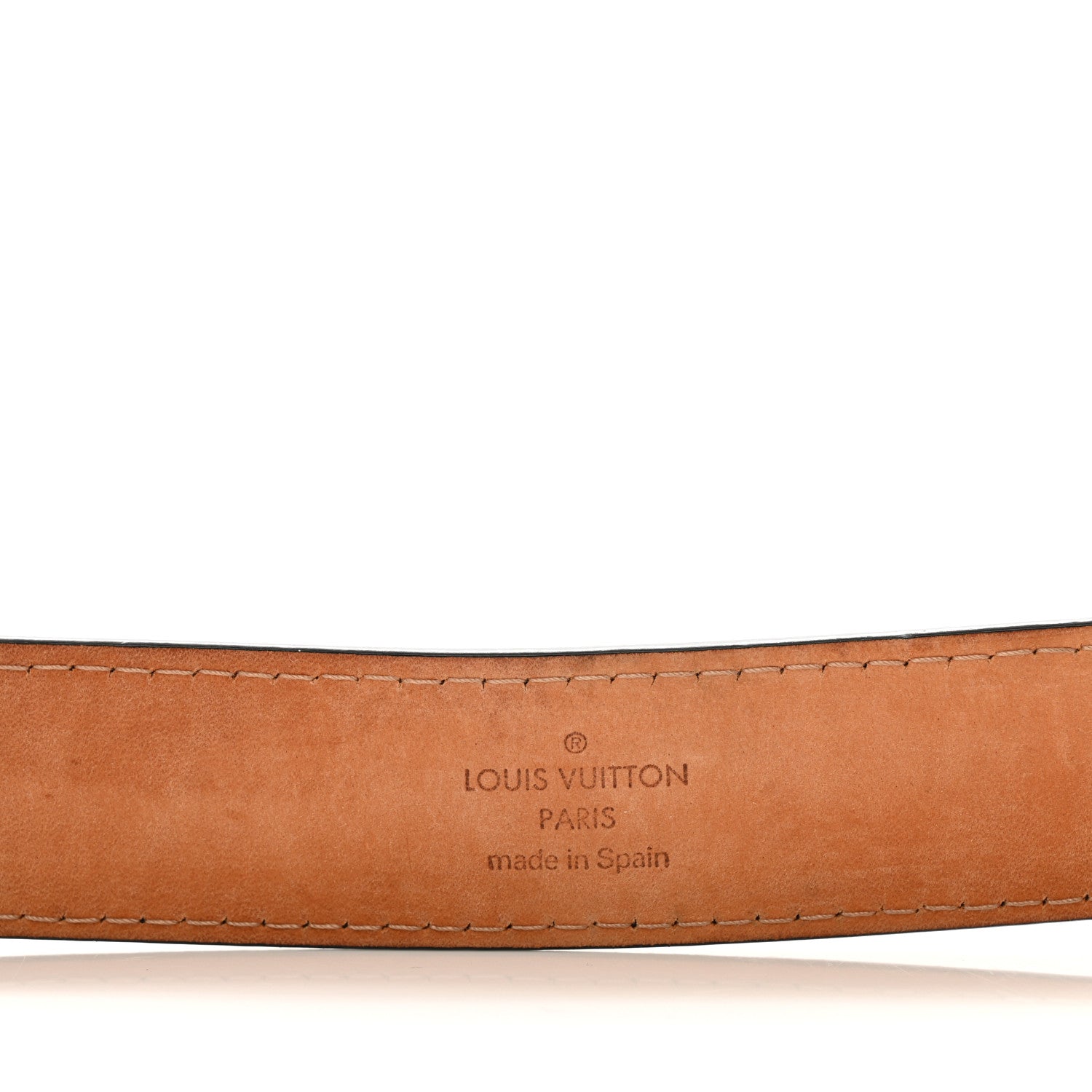 Louis Vuitton Calfskin Jeans Belt 90 36 Black 3 of 6