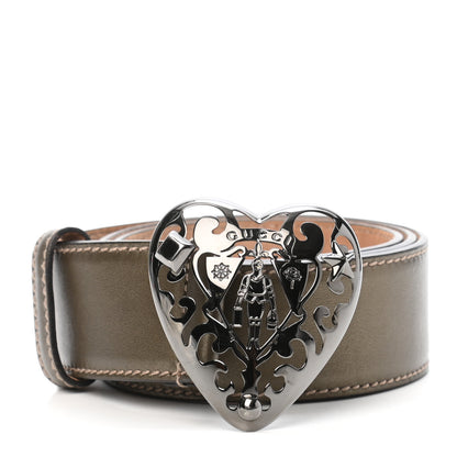 Gucci Metallic Calfskin Hysteria Belt 80 32 Gold 1 of 6