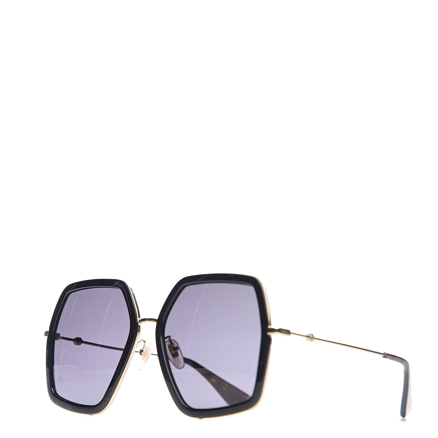 Gucci Acetate Oversize Square Frame GG0106S Sunglasses Black 1 of 8