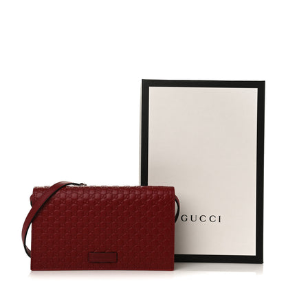Gucci Microguccissima Crossbody Wallet Red 9 of 9