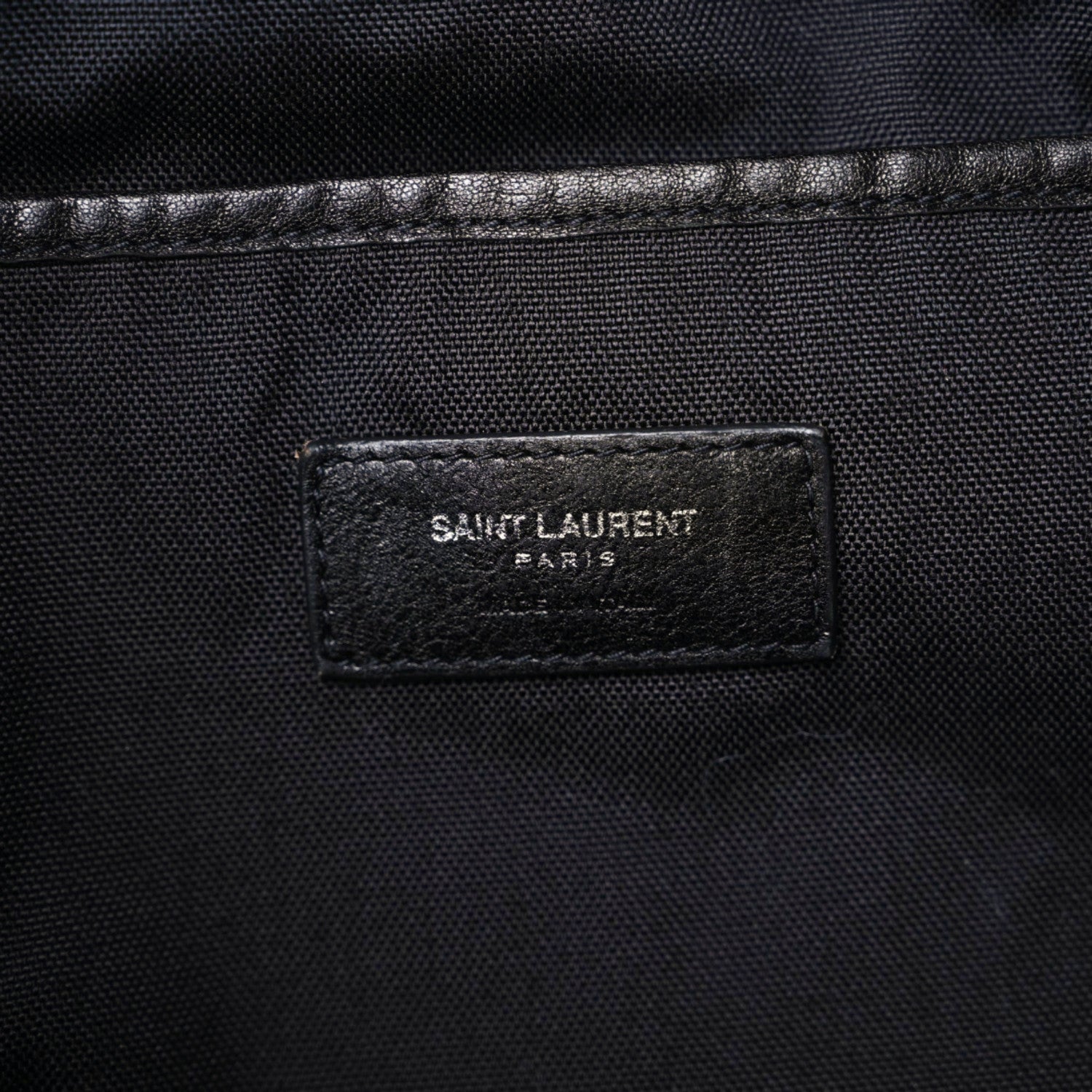 Saint Laurent Canvas City Studded Backpack Black 14 of 15