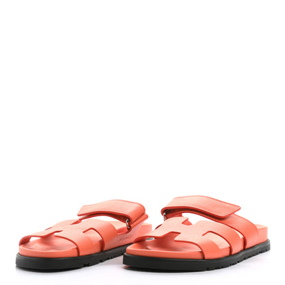 Hermes Epsom Womens Chypre Sandals 36 Rose Sorbert 3 of 10