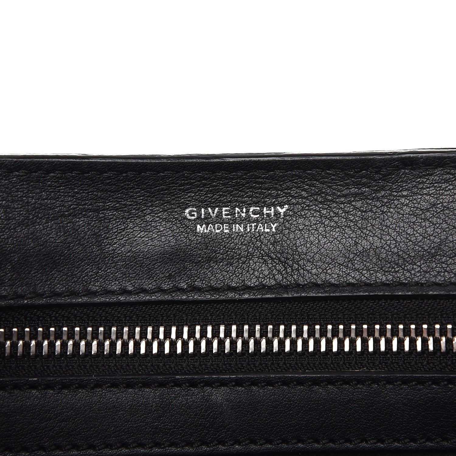 Givenchy Calfskin Crocodile Embossed Small Obsedia Satchel Black 9 of 11