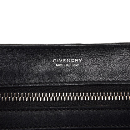 Givenchy Calfskin Crocodile Embossed Small Obsedia Satchel Black 9 of 11