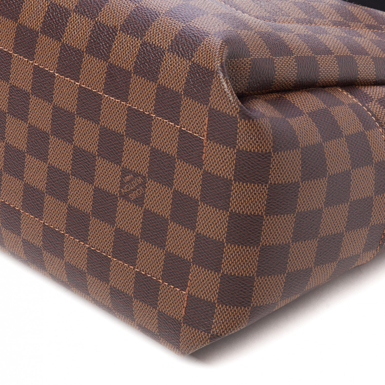 Louis Vuitton Damier Ebene Belmont MM Black 6 of 9